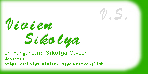 vivien sikolya business card